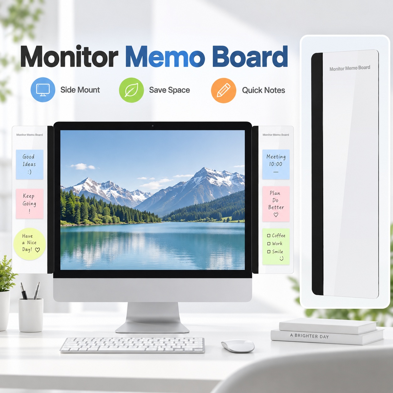 Document Holder Monitor - Suporte para Notas com Clipe para