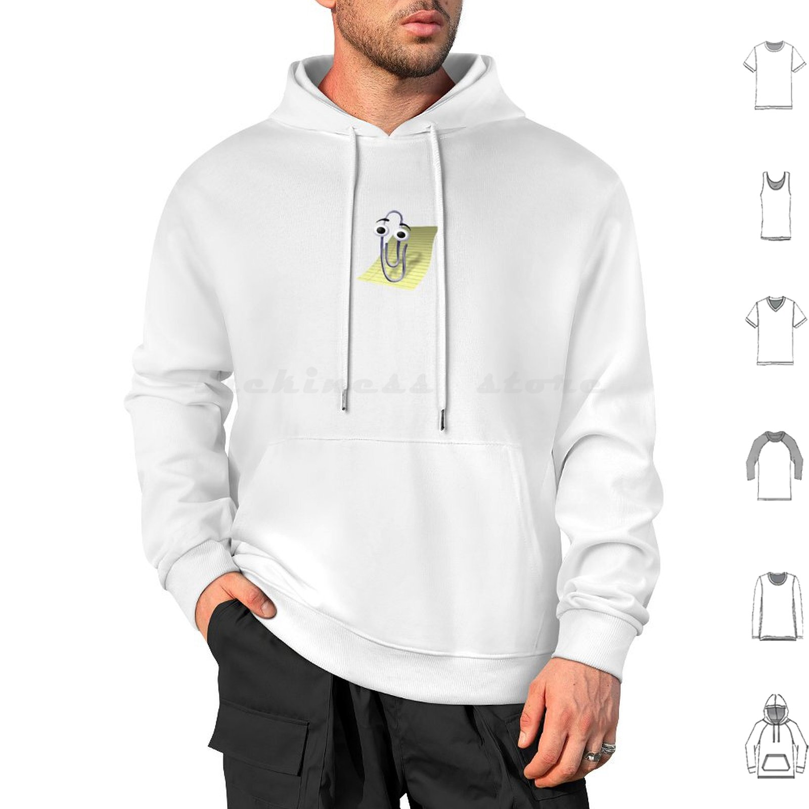 Office Print Tech - Microsoft Clippy Office Assistant Hoodies Manga