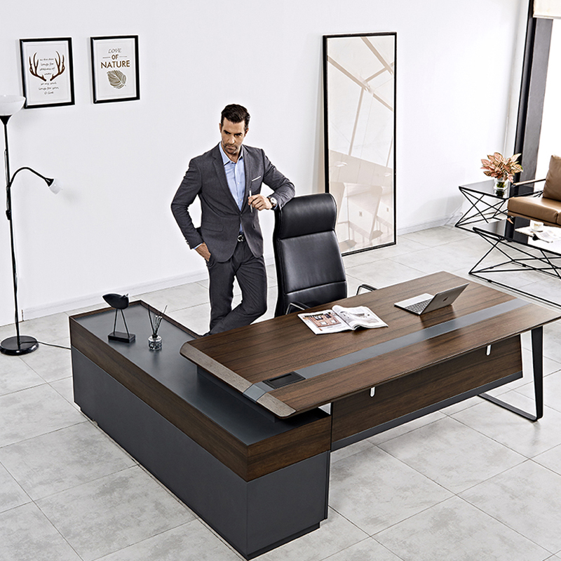 Office Tech Furniture - Mesa de escritório de madeira de