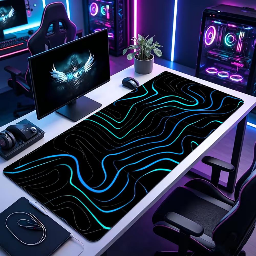 Office Tech Background - Mousepad Gamer Grande XXL para Mesa,