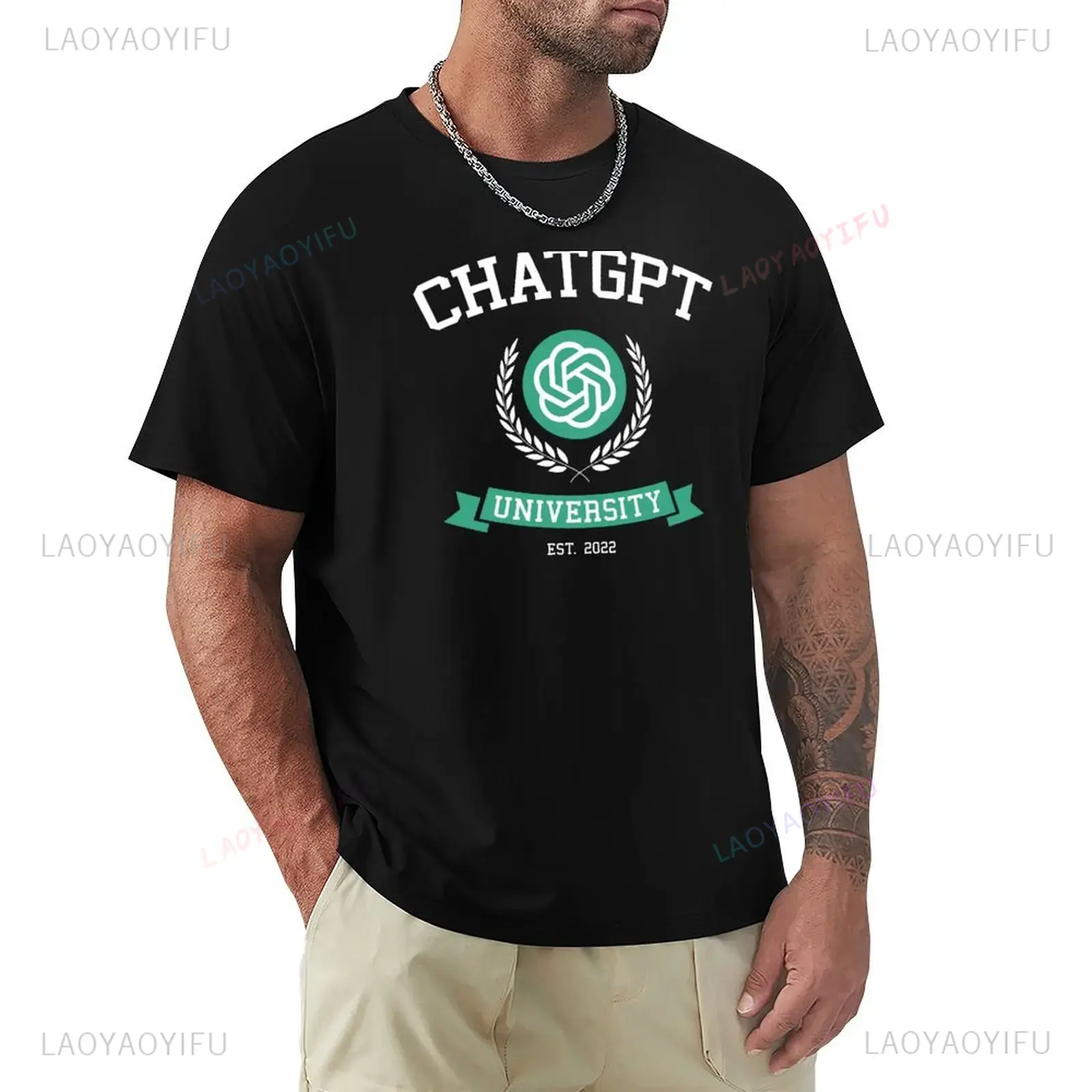 Office Print Tech - Camiseta Unissex Engraçada Inspirada no ChatGPT,