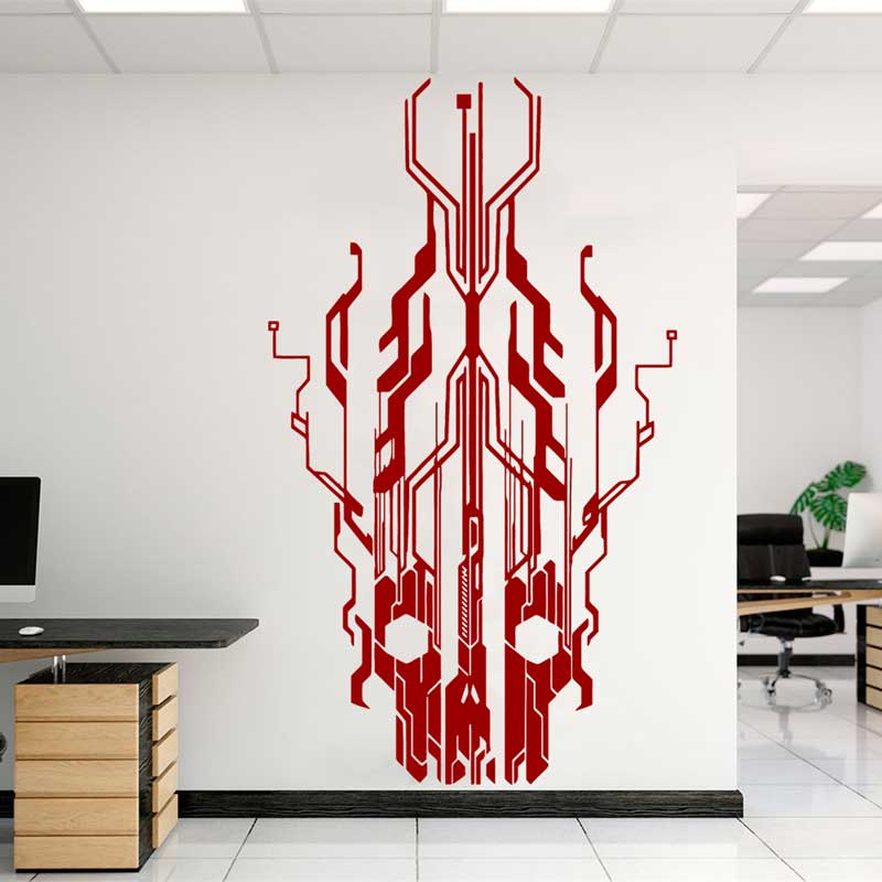 Chip circuito tecnologia crâni - Office Tech Furniture avaliação e preço