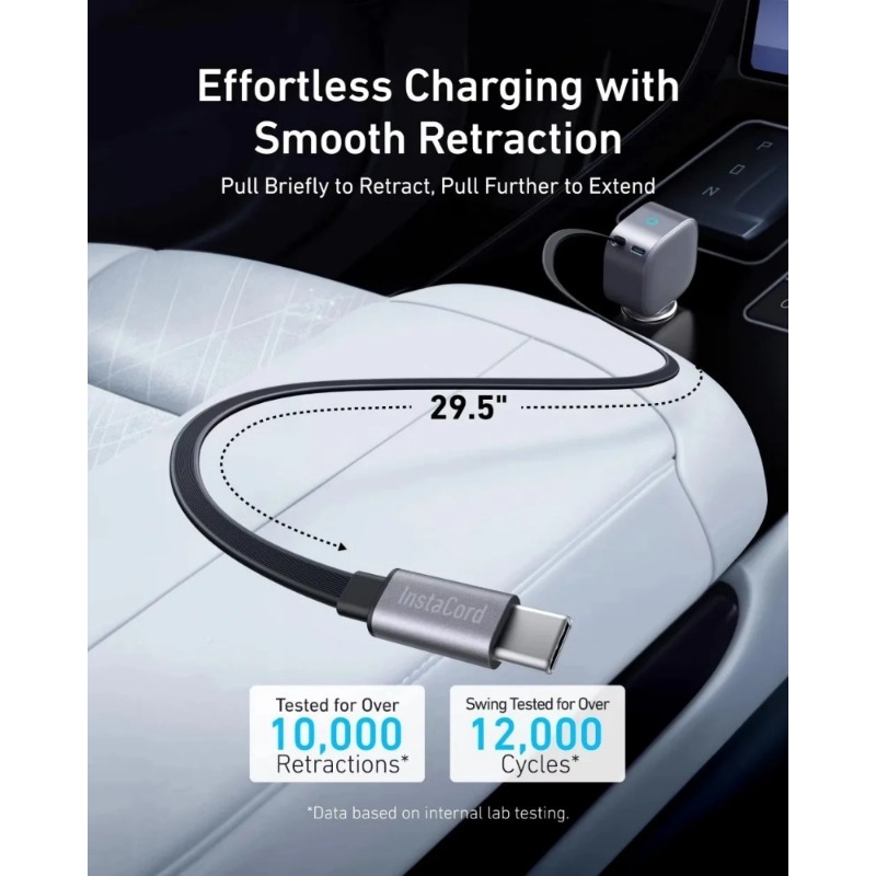 Carregador de Carro Anker A273 - Cable Lock Laptop avaliação e preço