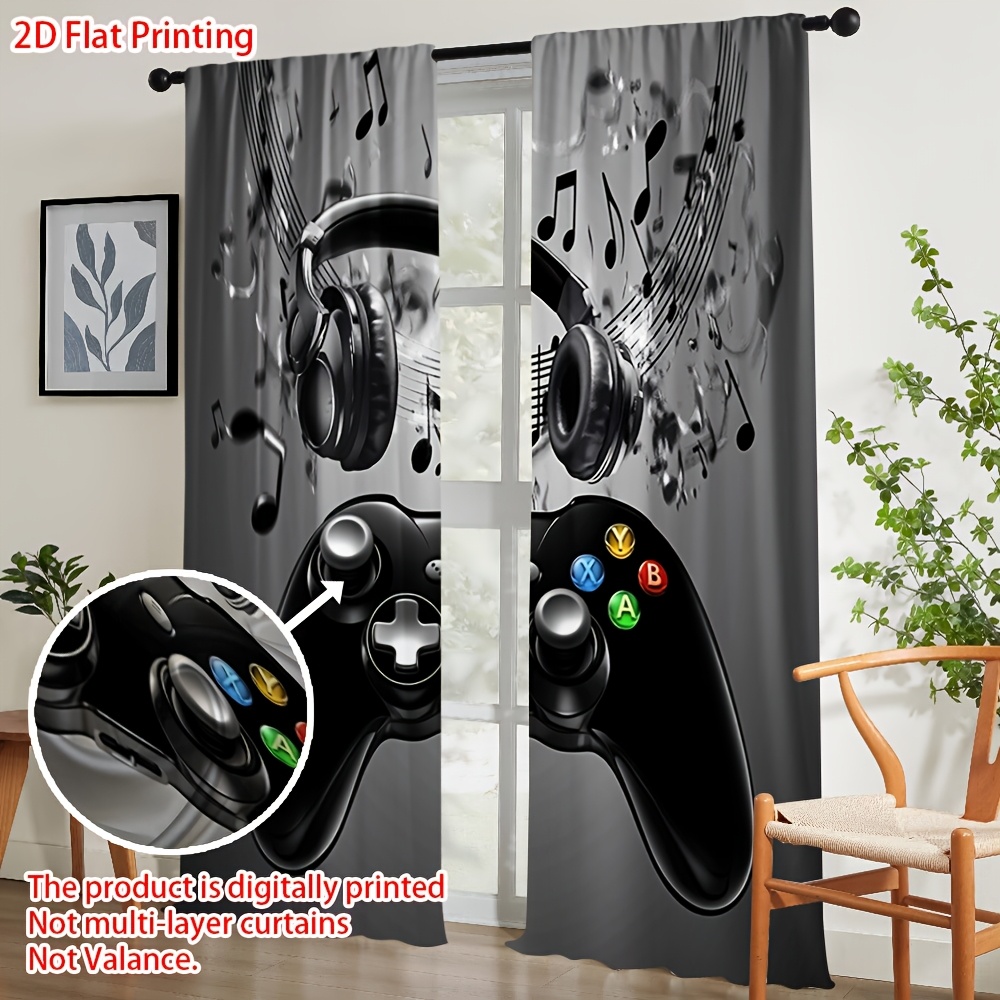 2 Peças Cortinas com Estampa d - Office Print Tech avaliação e preço